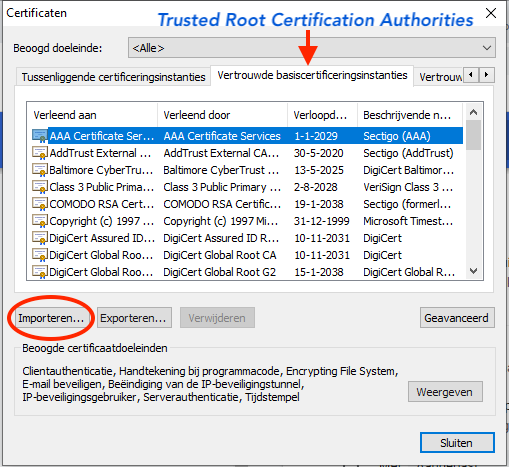 Windows add certificate 5